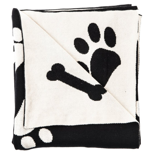 Cooper Ivory and Black Throw