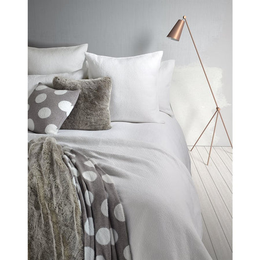 Graphic White Duvet Cover and Duvet with Shams