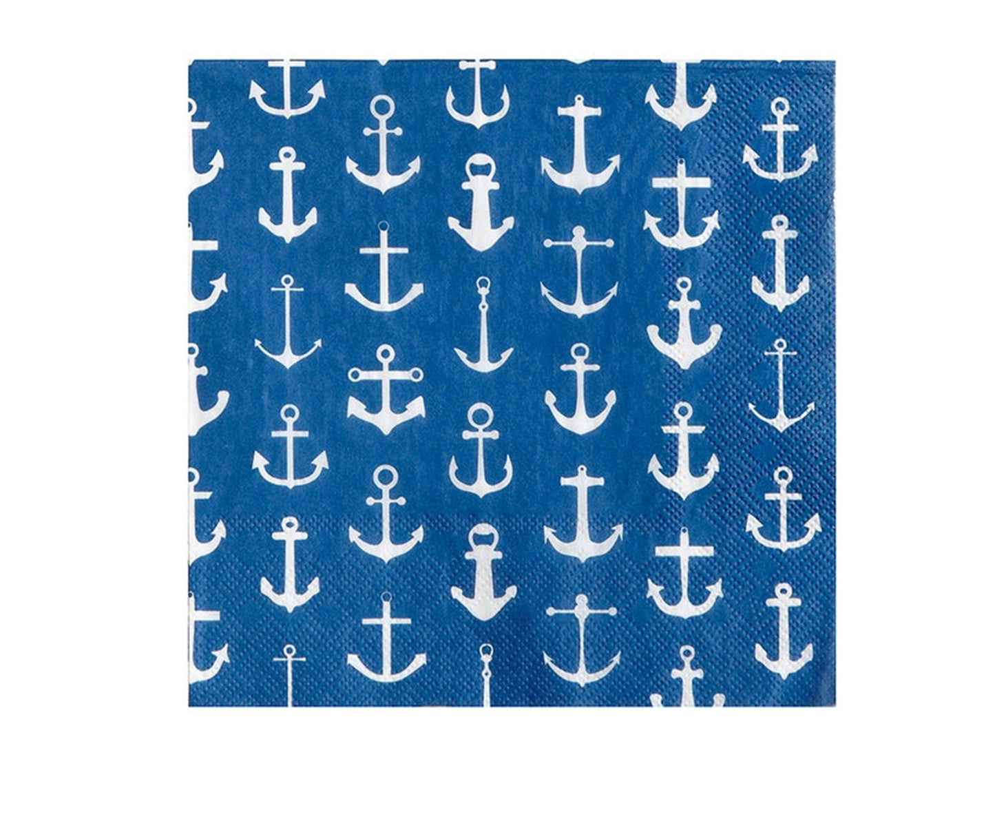 Navy Anchor Paper Luncheon Napkin 20 Pack