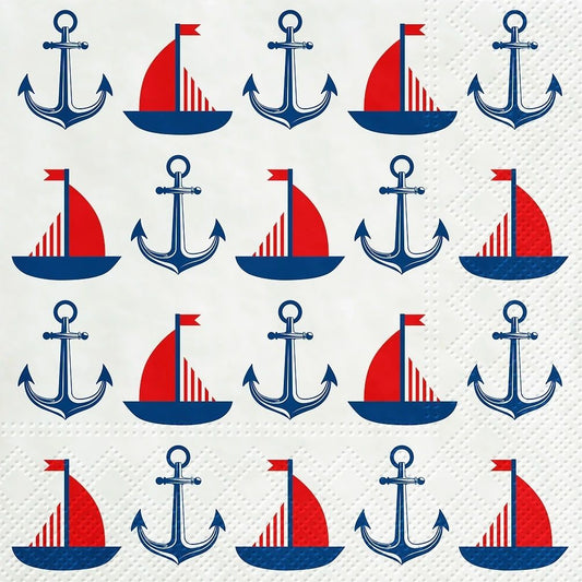 Sail and Anchor Paper Napkin
